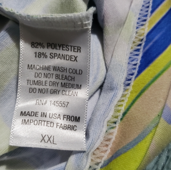 Unisex Yellow and Blue Marbled Inspirational Shirt - Picture 4 of 4